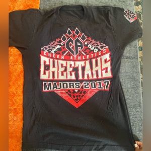 cheer athletics cheetahs t-shirt